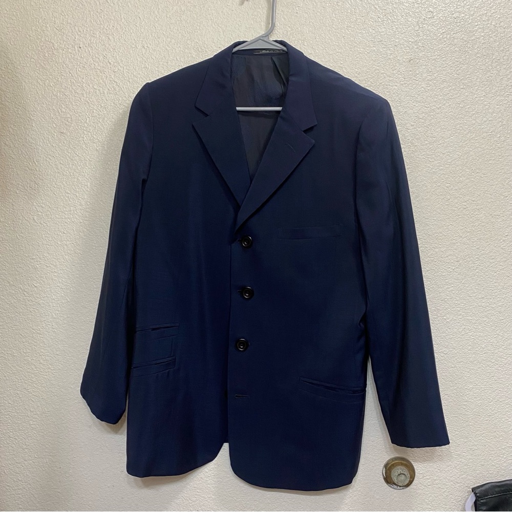 Vintage 90s navy Gianni Versace blazer ,